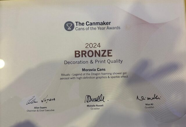 The Canmaker Bronze 2024 award – MORAVIA CANS a.s.